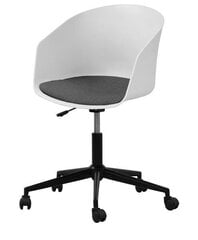 Biuro kėdė Moon, balta/pilka kaina ir informacija | Biuro kėdės | pigu.lt