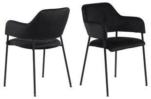 Комплект из 2-х стульев Lima, черный цена и информация | Стулья для кухни и столовой | pigu.lt