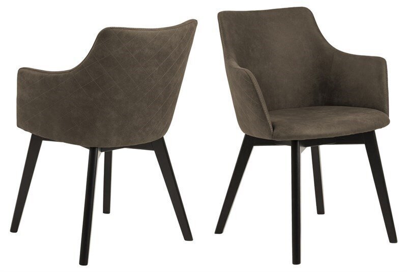 2-jų kėdžių komplektas Bella, žalias kaina ir informacija | Virtuvės ir valgomojo kėdės | pigu.lt