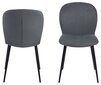 2-jų kėdžių komplektas Evelyn, pilkas kaina ir informacija | Virtuvės ir valgomojo kėdės | pigu.lt