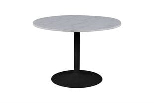 Stalas Tarifa, baltas/juodas kaina ir informacija | Virtuvės ir valgomojo stalai, staliukai | pigu.lt