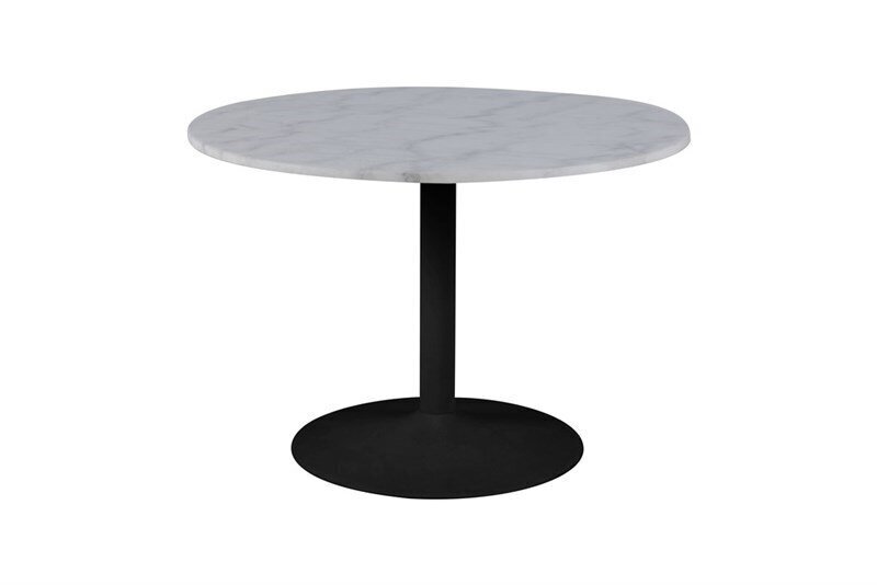 Stalas Tarifa, baltas/juodas kaina ir informacija | Virtuvės ir valgomojo stalai, staliukai | pigu.lt