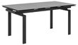 Išskleidžiamas stalas Huddersfield, 160 cm, juodas цена и информация | Virtuvės ir valgomojo stalai, staliukai | pigu.lt