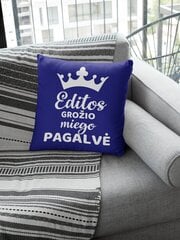 Dekoratyvinė pagalvė „Editos grožio miego“, mėlyna цена и информация | Оригинальные подушки, наволочки | pigu.lt