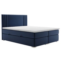 Кровать Selsey Monder 160x200 см, синяя цена и информация | Кровати | pigu.lt
