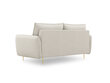 Sofa Cosmopolitan Design Vienna 2S, šviesios smėlios spalvos kaina ir informacija | Sofos | pigu.lt