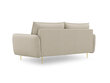 Sofa Cosmopolitan Design Vienna 3S, smėlio spalvos kaina ir informacija | Sofos | pigu.lt