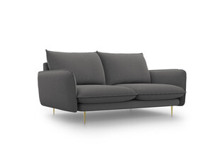 Sofa Cosmopolitan Design Vienna 2S, tamsiai pilka kaina ir informacija | Sofos | pigu.lt