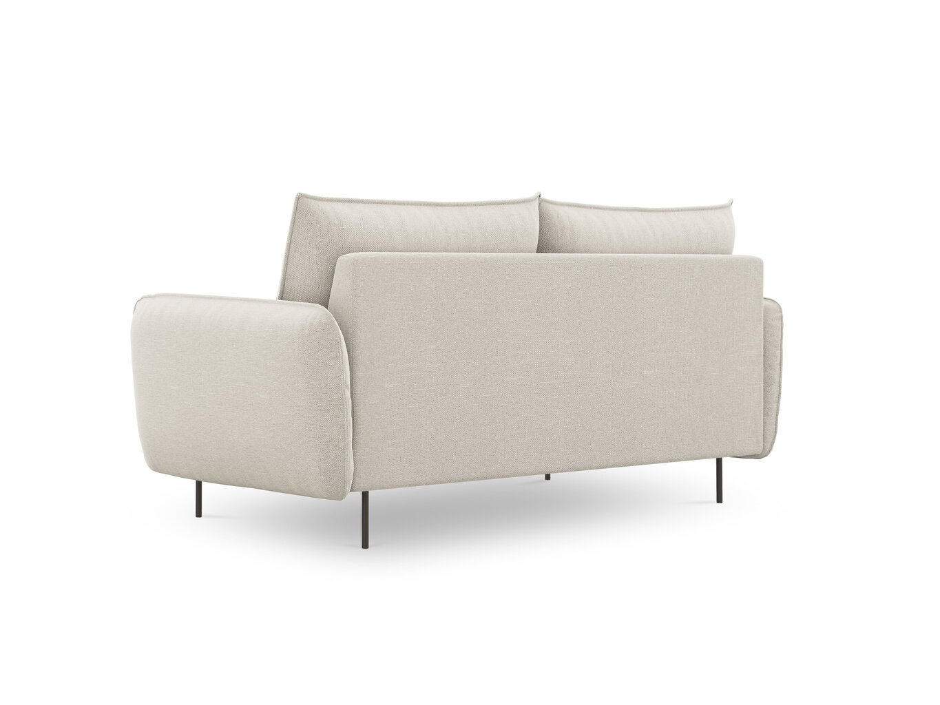 Sofa Cosmopolitan Design Vienna 2S, šviesios smėlios spalvos gobelenas цена и информация | Sofos | pigu.lt