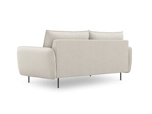 Sofa Cosmopolitan Design Vienna 3S, šviesios smėlios spalvos gobelenas kaina ir informacija | Sofos | pigu.lt