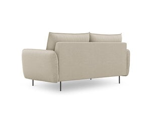 Sofa Cosmopolitan Design Vienna 2S, smėlios spalvos gobelenas kaina ir informacija | Sofos | pigu.lt