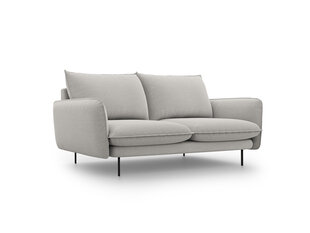 Sofa Cosmopolitan Design Vienna 2S, šviesiai pilkas gobelenas kaina ir informacija | Sofos | pigu.lt