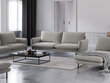 Sofa Cosmopolitan Design Vienna 3S, šviesiai pilkas gobelenas kaina ir informacija | Sofos | pigu.lt