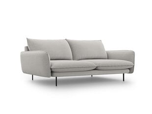 Sofa Cosmopolitan Design Vienna 4S, šviesiai pilkas gobelenas kaina ir informacija | Sofos | pigu.lt