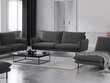 Sofa Cosmopolitan Design Vienna 3S, tamsiai pilkas gobelenas kaina ir informacija | Sofos | pigu.lt
