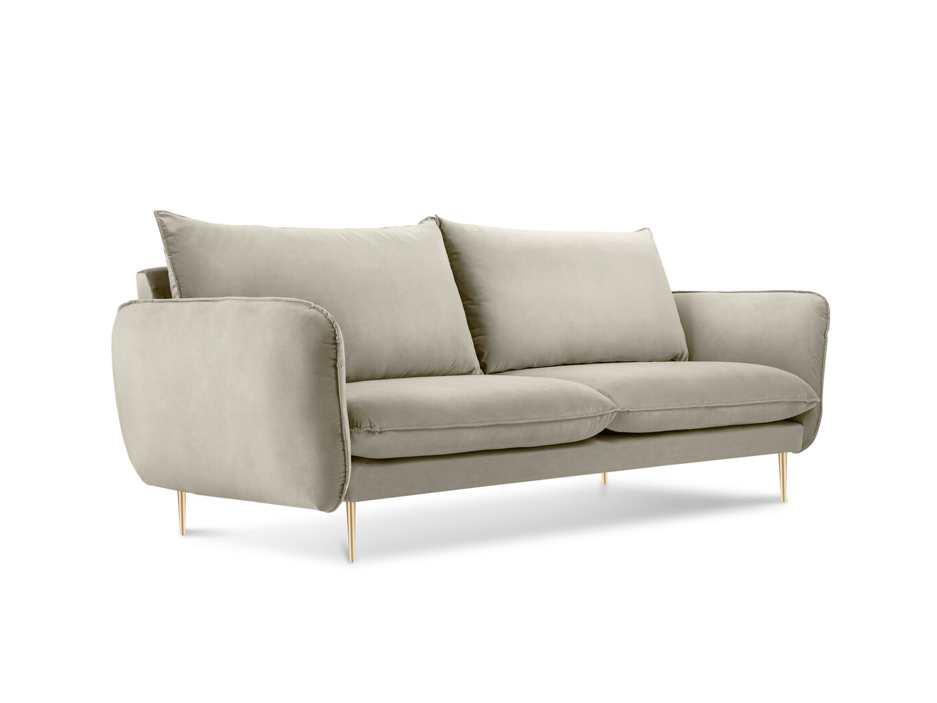 Sofa Cosmopolitan Design Florence 2S, smėlio spalvos kaina ir informacija | Sofos | pigu.lt
