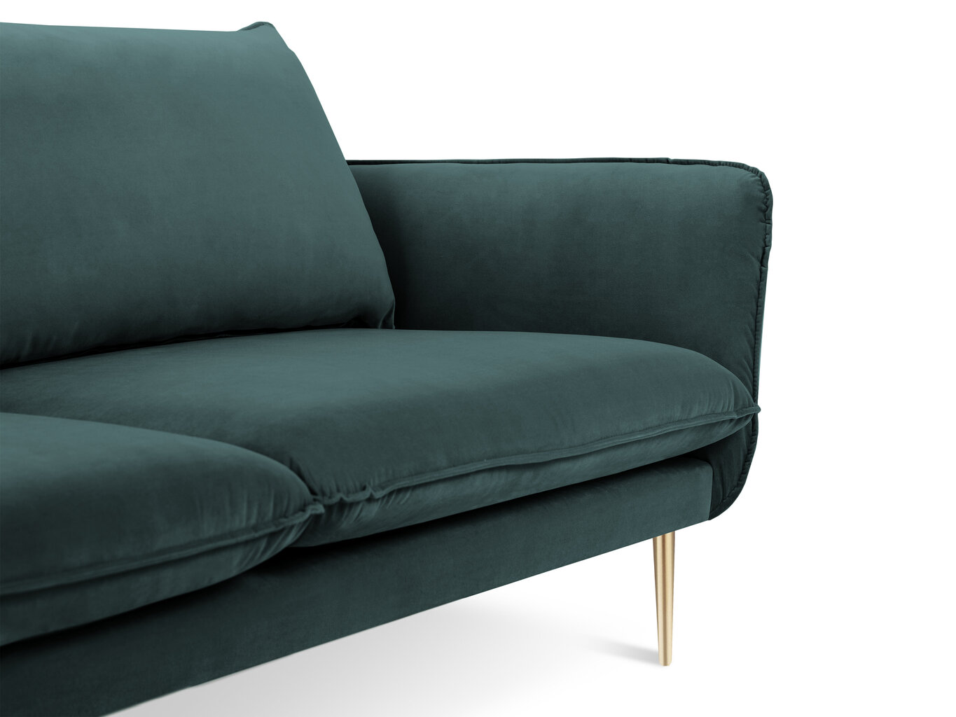 Sofa Cosmopolitan Design Florence 2S, tamsiai žalia kaina ir informacija | Sofos | pigu.lt