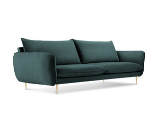 Sofa Cosmopolitan Design Florence 3S, tamsiai žalia kaina ir informacija | Sofos | pigu.lt