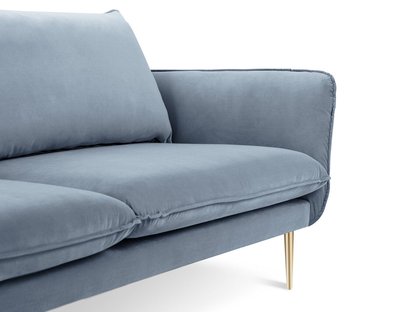 Sofa Cosmopolitan Design Florence 4S, šviesiai mėlyna kaina ir informacija | Sofos | pigu.lt
