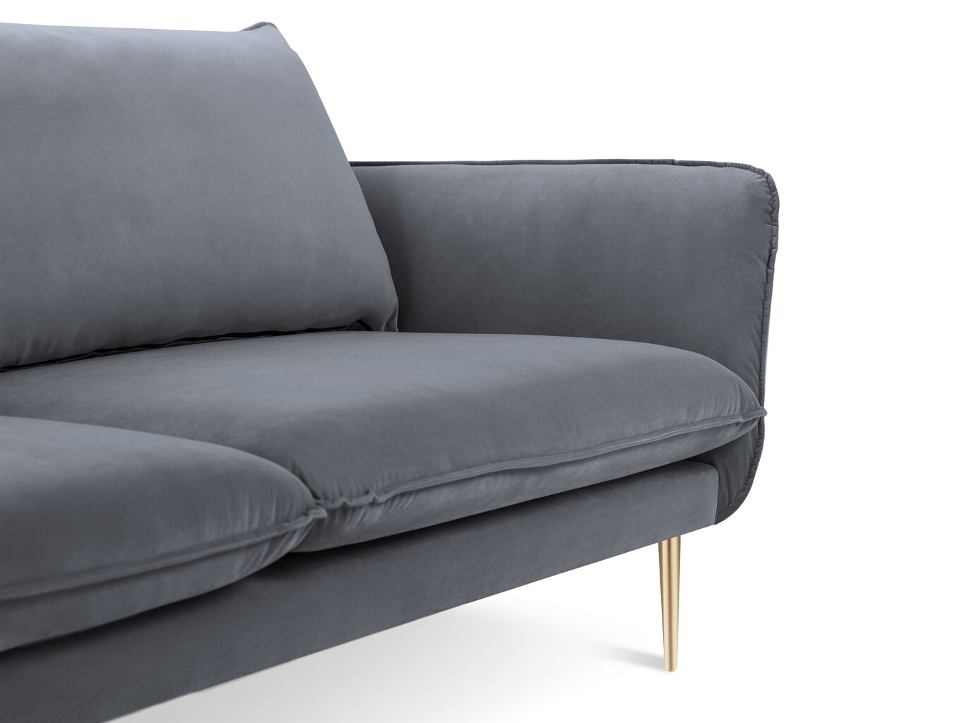 Sofa Cosmopolitan Design Florence 4S, tamsiai mėlyna kaina ir informacija | Sofos | pigu.lt