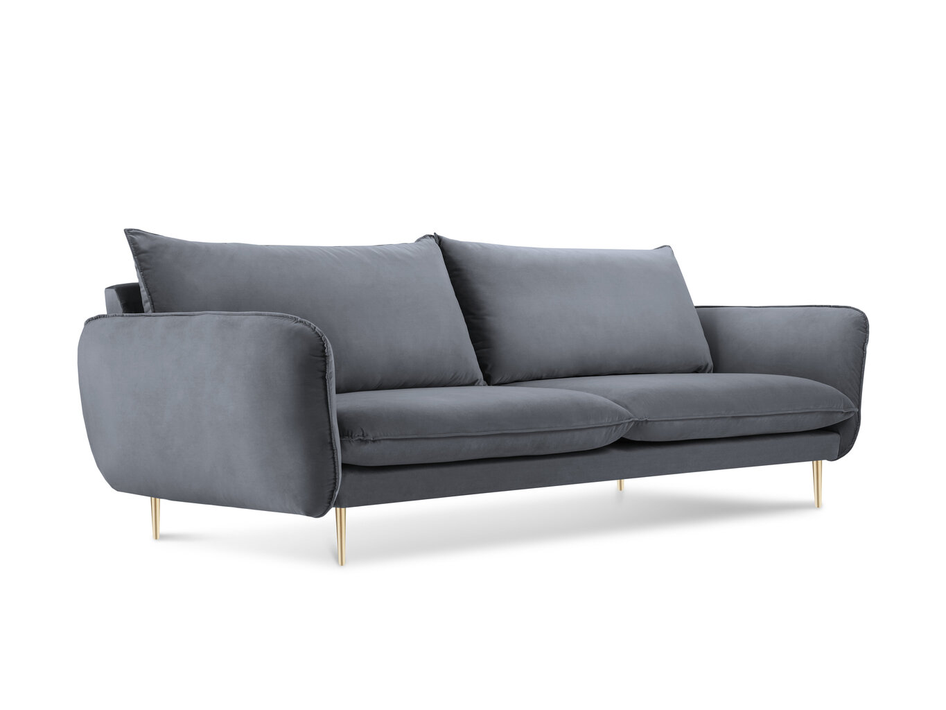 Sofa Cosmopolitan Design Florence 4S, tamsiai mėlyna цена и информация | Sofos | pigu.lt