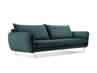 Sofa Cosmopolitan Design Florence 4S, tamsiai žalia kaina ir informacija | Sofos | pigu.lt