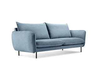 Sofa Cosmopolitan Design Vienna 2S, šviesiai mėlynas aksomas kaina ir informacija | Sofos | pigu.lt