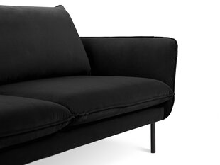 Sofa Cosmopolitan Design Vienna 2S, juodas aksomas kaina ir informacija | Sofos | pigu.lt