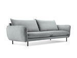 Sofa Cosmopolitan Design Vienna 3S, šviesiai pilkas aksomas