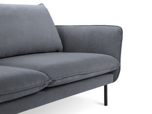 Sofa Cosmopolitan Design Vienna 3S, pilkas aksomas kaina ir informacija | Sofos | pigu.lt