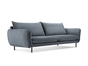 Sofa Cosmopolitan Design Vienna 3S, pilkas aksomas kaina ir informacija | Sofos | pigu.lt