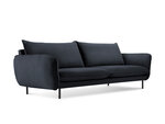 Sofa Cosmopolitan Design Vienna 3S, tamsiai mėlynas aksomas