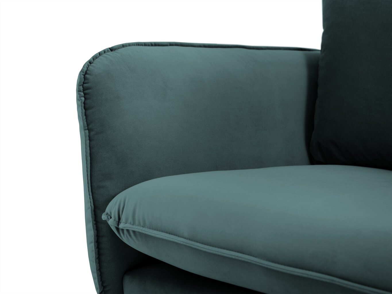Sofa Cosmopolitan Design Vienna 3S, tamsiai žalias aksomas цена и информация | Sofos | pigu.lt