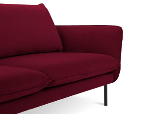 Sofa Cosmopolitan Design Vienna 3S, raudonas aksomas kaina ir informacija | Sofos | pigu.lt