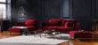 Sofa Cosmopolitan Design Vienna 3S, raudonas aksomas цена и информация | Sofos | pigu.lt
