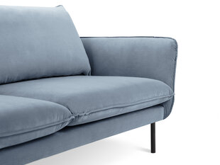 Sofa Cosmopolitan Design Vienna 4S, šviesiai mėlynas aksomas kaina ir informacija | Sofos | pigu.lt