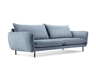 Sofa Cosmopolitan Design Vienna 4S, šviesiai mėlynas aksomas kaina ir informacija | Sofos | pigu.lt