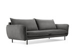 Sofa Cosmopolitan Design Vienna 4S, tamsiai pilkas aksomas