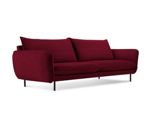 Sofa Cosmopolitan Design Vienna 4S, raudonas aksomas kaina ir informacija | Sofos | pigu.lt