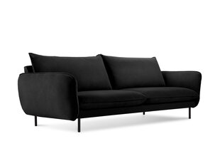 Sofa Cosmopolitan Design Vienna 4S, juodas aksomas kaina ir informacija | Sofos | pigu.lt