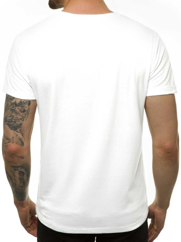 Marškinėliai vyrams Tylom, balti цена и информация | Vyriški marškinėliai | pigu.lt