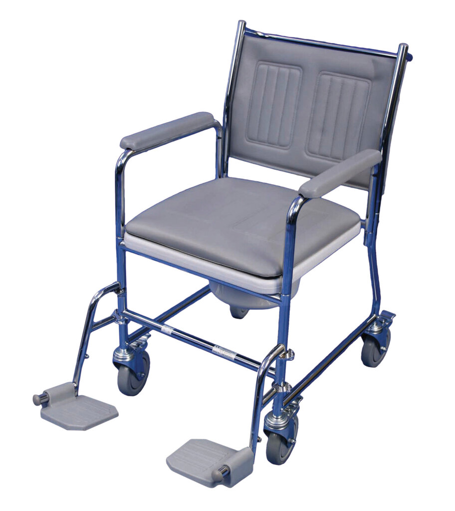 Tualeto kėdė – vežimėlis su ratukais kaina ir informacija | Slaugos prekės | pigu.lt