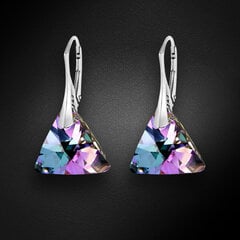 Серебряные серьги "Осирис (Vitrail Light)" с кристаллами Swarovski™ цена и информация | Серьги | pigu.lt