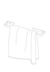 Deante rankšluosčių kabykla Mokko ADM A621, 60 cm, balta matinė kaina ir informacija | Vonios kambario aksesuarai | pigu.lt