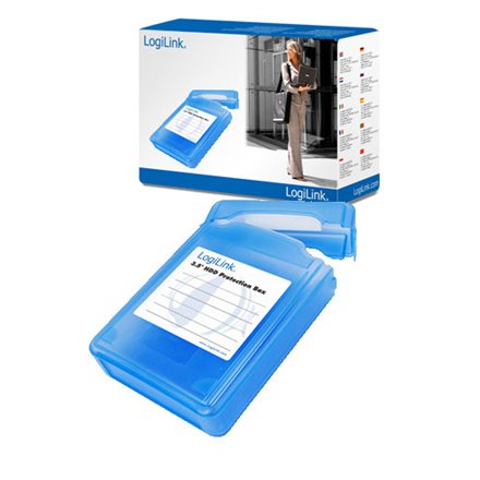 LogiLink UA0133 HDD apsauginė dėžutė 1 HDD, mėlyna