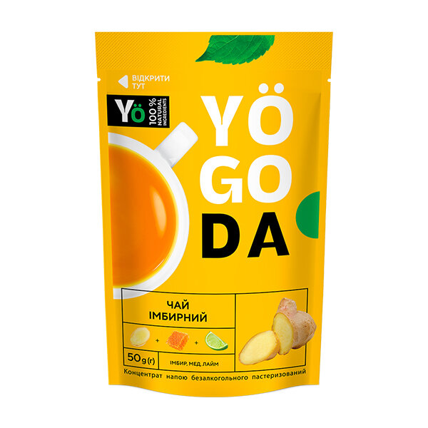 YOGODA, imbierinė arbata (12 x 50g) kaina ir informacija | Arbata | pigu.lt