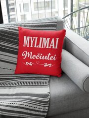 Dekoratyvinė pagalvė „Mylimai močiutei“, raudona kaina ir informacija | Originalios pagalvės, užvalkalai | pigu.lt