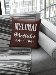 Dekoratyvinė pagalvė „Mylimai močiutei“, ruda цена и информация | Оригинальные подушки, наволочки | pigu.lt
