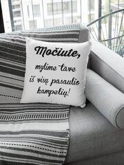 Dekoratyvinė pagalvė „Močiute, mylime tave“, balta kaina ir informacija | Originalios pagalvės, užvalkalai | pigu.lt