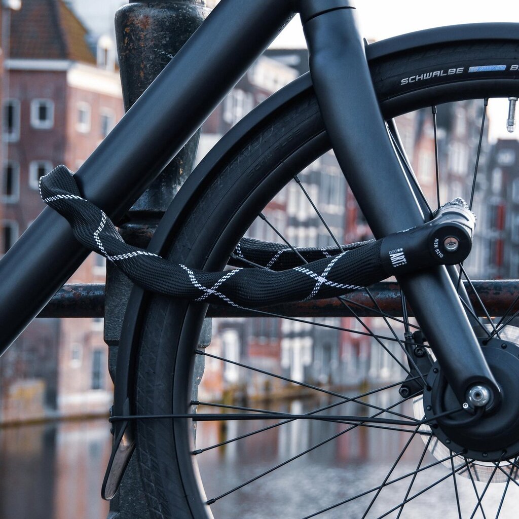 Dviračio užraktas Abus 8x1100 mm, juodas цена и информация | Užraktai dviračiams | pigu.lt
